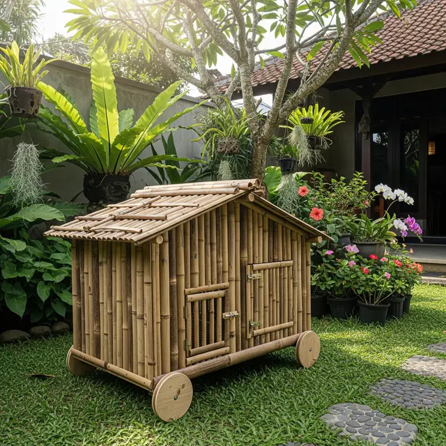 9 Model Kandang Ayam Minimalis dari Bambu Bekas untuk Pemula