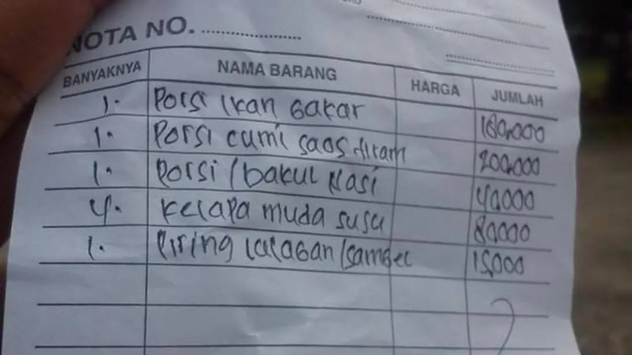 Bon Harga Resto di Anyer