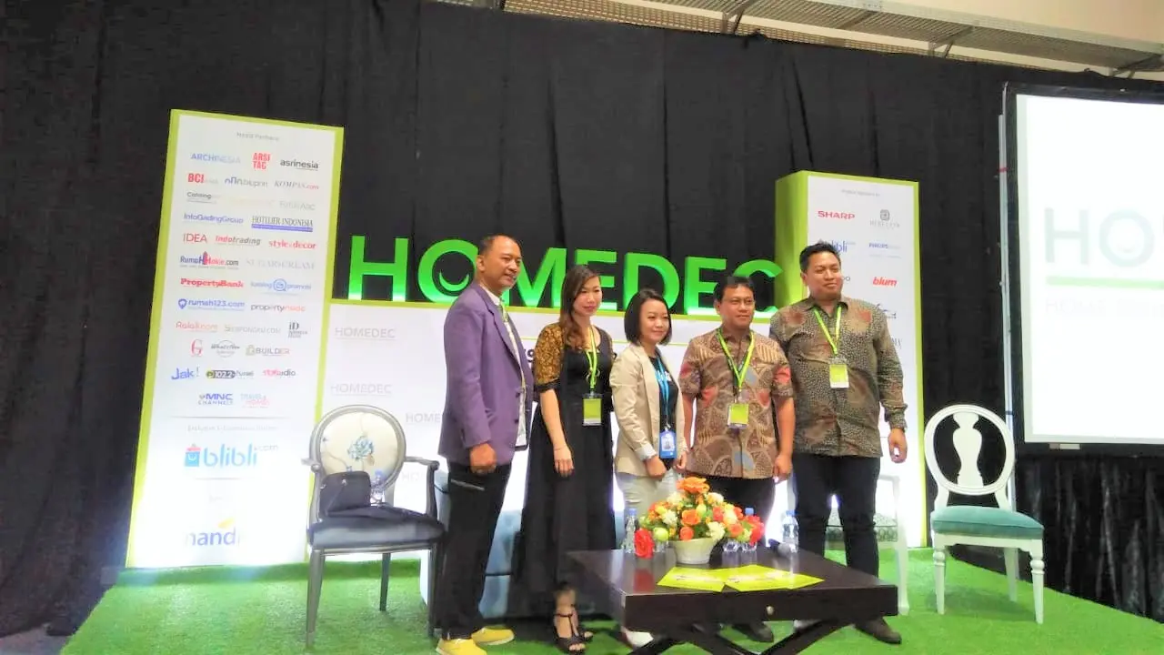 Talkshow Pameran ke-5 Homedec di Hall-B JCC, Senayan