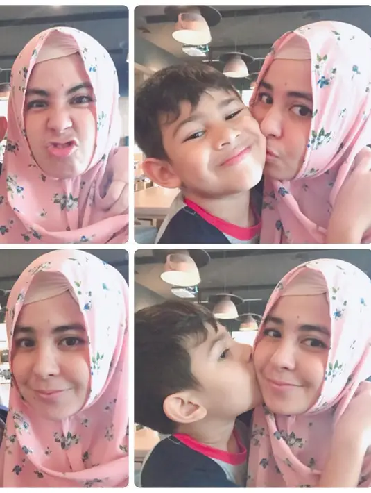 Meski tidak hadir dalam hari bahagianya mantan suaminya, perempuan 28 tahun itu mengucapkan selamat dengan mengirimkan karangan bunga. Sedangkan Arsen hadir dalam resepsi ayahnya. (Instagram/ristytagor)