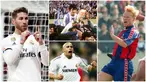 Bek tengah asal Spanyol, Sergio Ramos, mencetak gol ke-100 dalam karier profesionalnya saat Real Madrid mengalahkan Leganes 3-0 di Copa del Rey. Berikut deretan bek paling produktif mencetak gol di dunia. (Foto Kolase AP dan AFP)