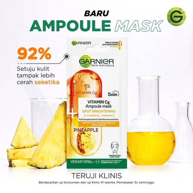 Ini Lho Ampoule Mask yang Punya Formula Cerahkan Kulit dalam 5 Menit, Penasaran?