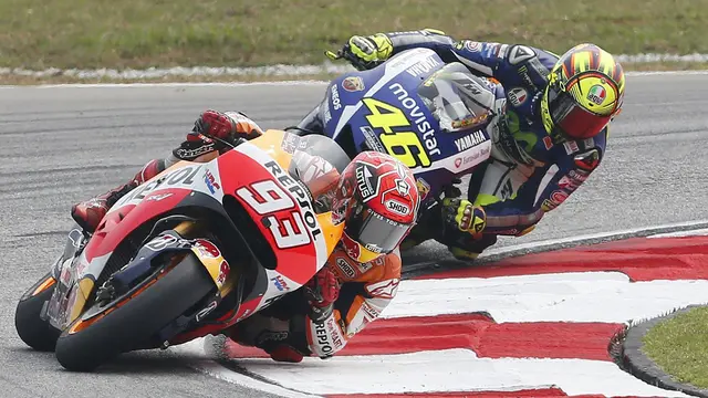 Marc Marquez dan Valentino Rossi