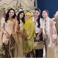 Valerie Tifanka  Jadi Maternity Bestie di Tujuh Bulanan Anak ke-3 Lesti Kejora. [@shabrinaaluna]