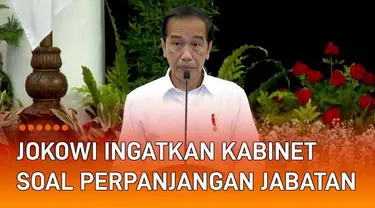 Pemerintah menggelar Sidang Kabinet Paripurna pada 5 April 2022 di Istana Negara. Dalam kesempatan itu, Presiden Joko Widodo menyampaikan beberapa hal terkait situasi ekonomi. Ia juga menyinggung isu penundaan pemilu dan perpanjangan masa jabatan pre...