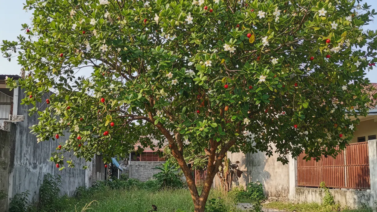 Pohon Kersen di Halaman Rumah