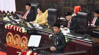 Presiden Joko Widodo (Jokowi) saat pidato Presiden Nota Keuangan RAPBN 2025, Jumat, 16 Agustus 2024.