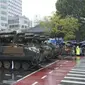 Parade militer perdana di Korea Selatan sejak 2013. (AP/Ahn Young-Joon)