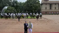 PM India Narendra Modi dan PM&nbsp;Vietnam&nbsp;Pham Minh Chinh di New Delhi pada Kamis (1/8/2024). (Dok. AP Photo)