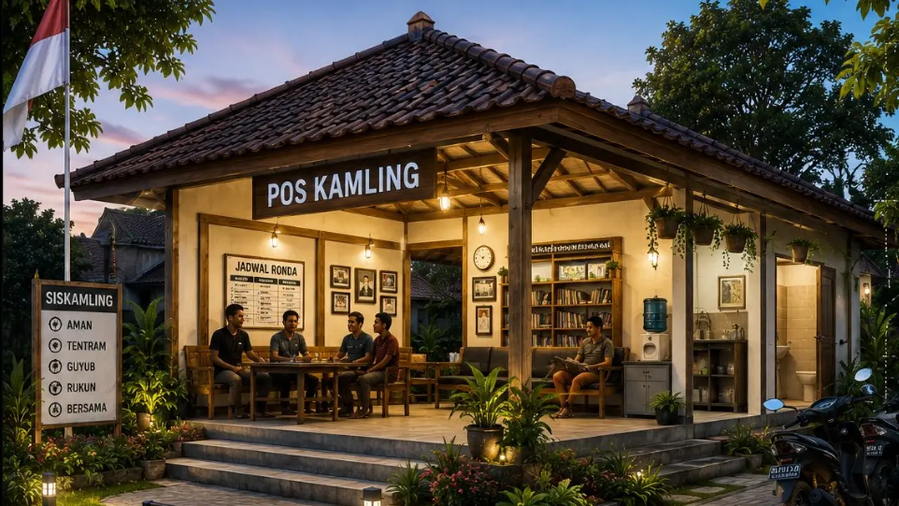 Ide Desain Pos Kamling Multifungsi