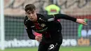 Kai Havertz (81 juta euro) - Gelandang berusaia 20 tahun milik Bayer Leverkusen ini memiliki harga pasaran transfer 81 juta euro. Havertz menjadi pemain kedua yang memiliki harga pasar termahal di Bundesliga. (AFP/Hasan Bratic)