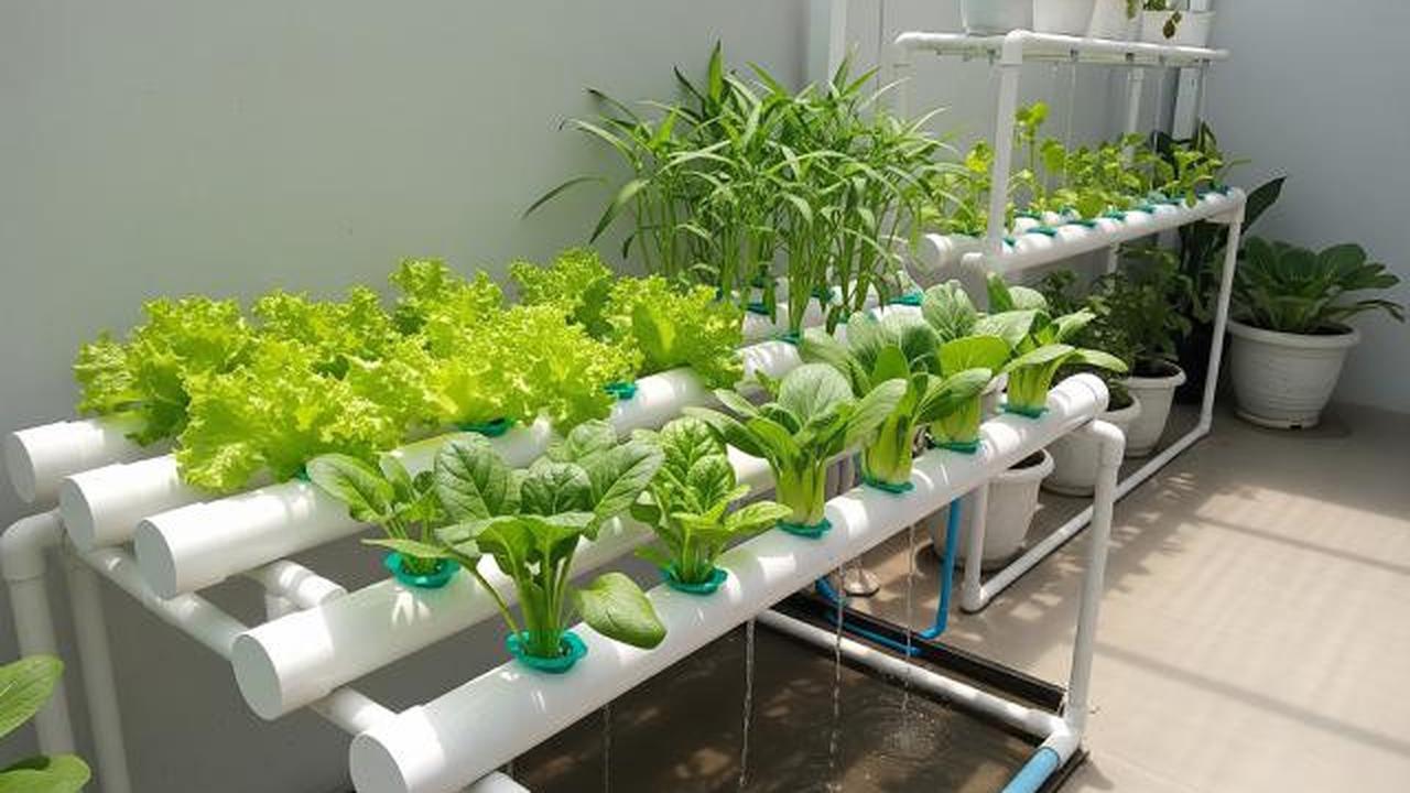 Kebun Sayur Hidroponik Sederhana di Teras Teduh/Inspirasi Kebun Sayur Mini untuk Teras Kecil yang Teduh (Sumber; gemini.com)