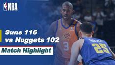 Berita video highlights kemenangan Phoenix Suns atas Denver Nuggets 116-102 pada game 3 semifinal wilayah barat NBA Playoffs 2021, Sabtu (12/6/2021) pagi hari WIB.