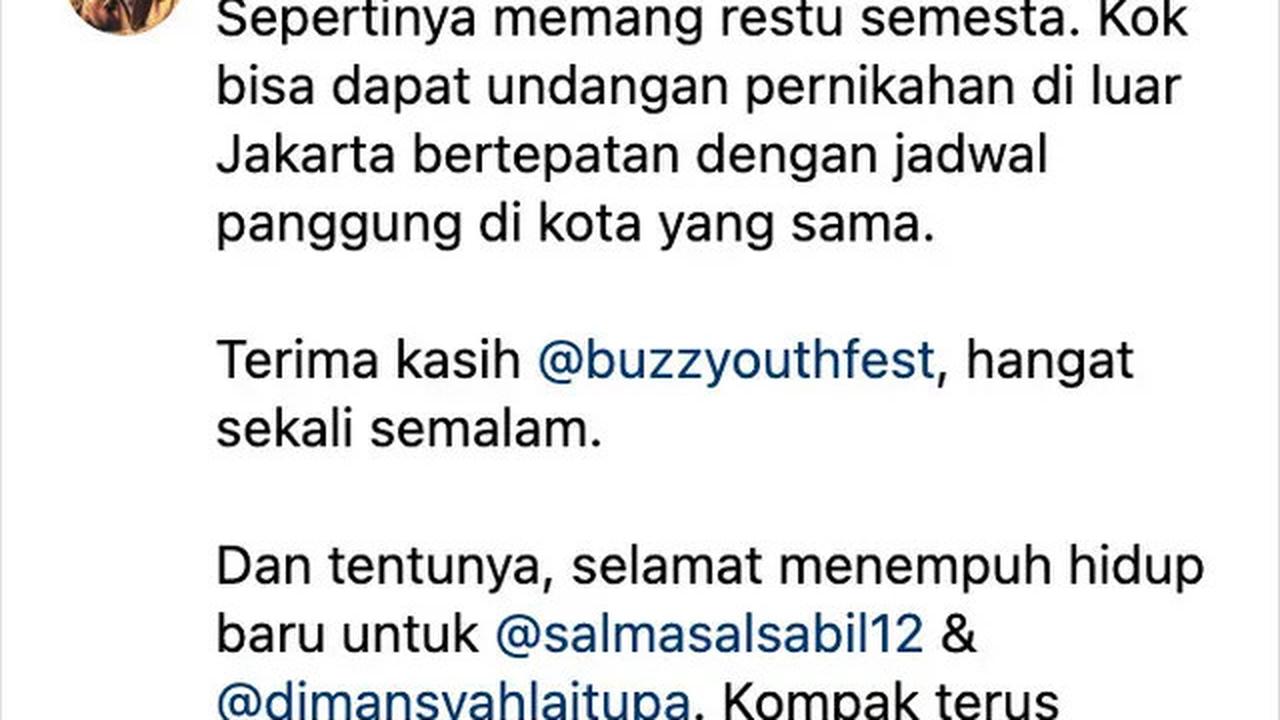 Salma Salsabil dan Dimansyah Laitupa Menikah di Surabaya, Para Personel RAN Datang Kondangan
