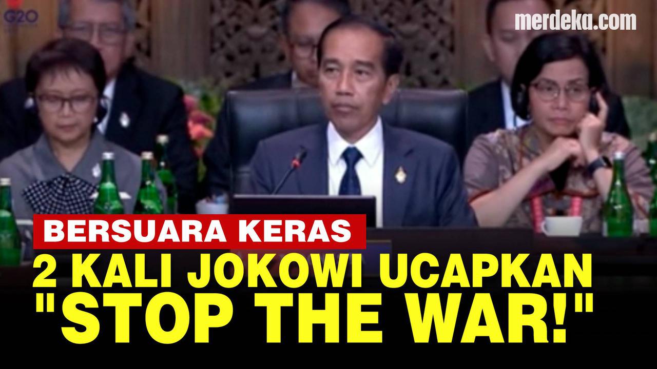 VIDEO: [FULL] Presiden Jokowi Keras Suarakan Setop Perang di Depan Pemimpin Dunia G20