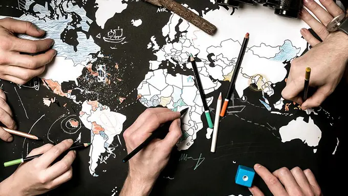 Mengabadikan Momen Traveling di Peta Minimalis