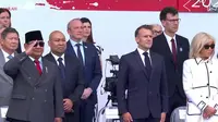 Prabowo Beri Hormat ke Kontingen RI di Bastille Day, Macron dan Istrinya Tepuk Tangan