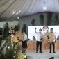 Tiga pasangan calon Gubernur dan Wakil Gubernur Sulut saat pencabutan nomor urut di KPU Sulut.