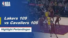 LeBron James turun 32 poin, meraih 14 rebound, tujuh assist dan mendapat kemenangan saat kembali ke Cleveland 109-105.