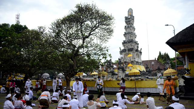 Suasana Hari Raya Galungan di Bali