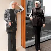 Artis tampil anggun dengan blazer hitam [ist]