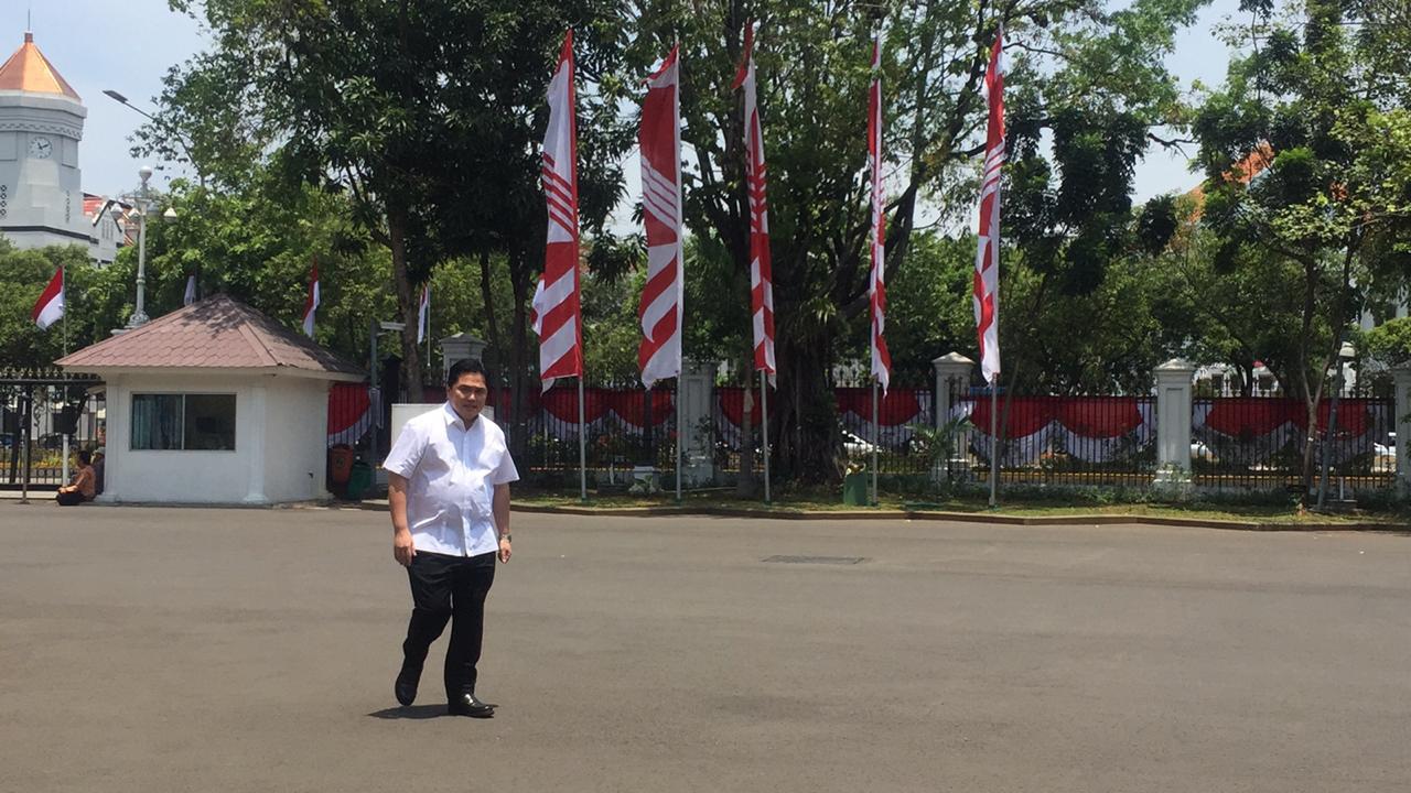 Erick Thohir sambangi Istana Kepresidenan