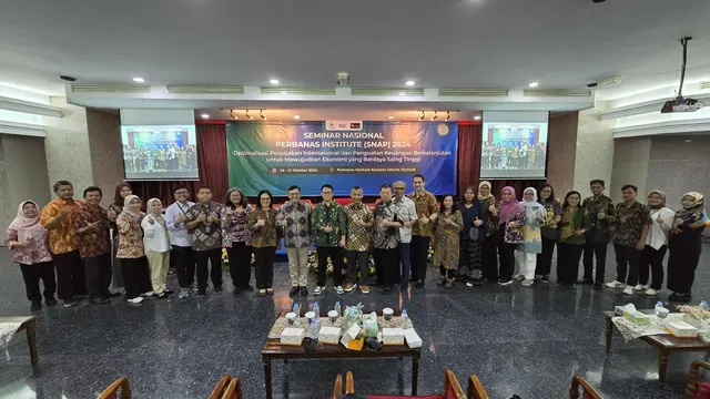 Seminar Nasional yang diselenggarakan Perbanas Institute dengan tema “Optimalisasi Perpajakan Internasional dan Penguatan Keuangan Berkelanjutan”. (Dok Perbanas)