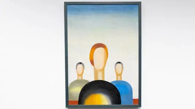 Lukisan "Three Figures" karya Anna Leporskaya