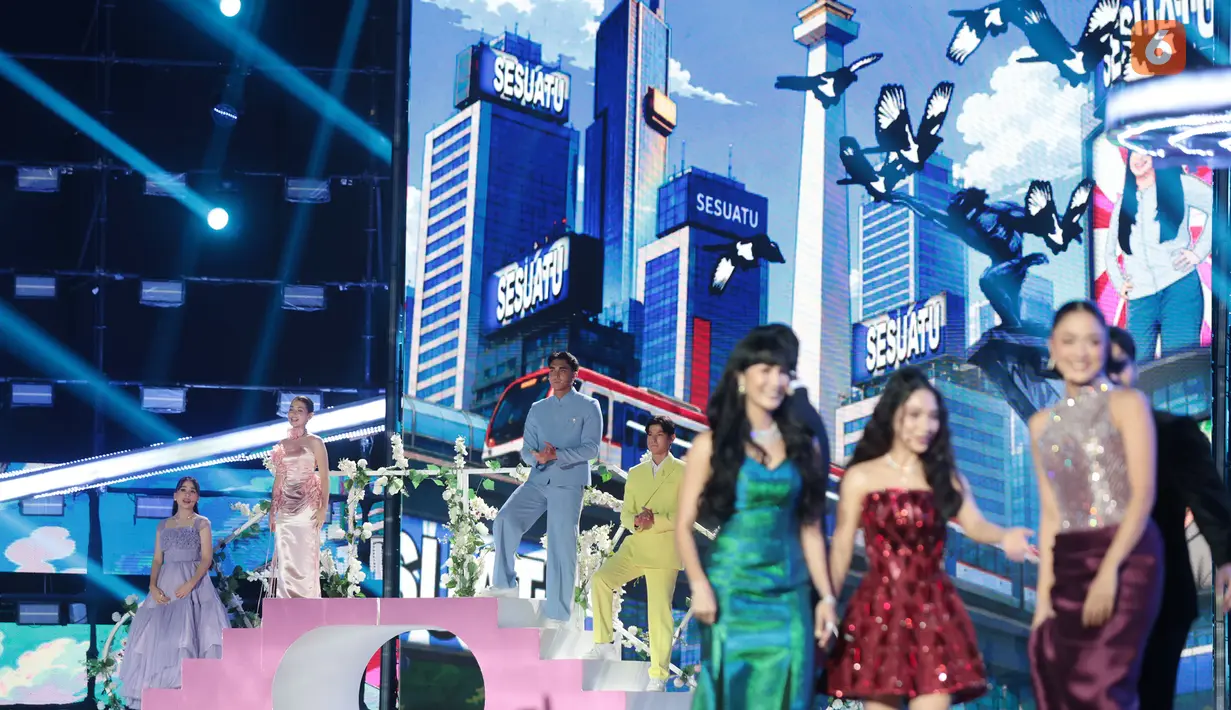 Penampilan para pemain “Asmara Gen Z” turut memeriahkan malam puncak HUT SCTV 36 Xtraordinary di Studio Emtek City, Jakarta, Senin (24/8/2026). (KLY/Budy Santoso)