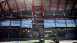 Foto yang diabadikan pada 10 Agustus 2020 ini memperlihatkan pemandangan Stadion Luz di Lisbon, Portugal, dua hari jelang pertandingan perempat final Liga Champions UEFA. (Xinhua/Pedro Fiuza)