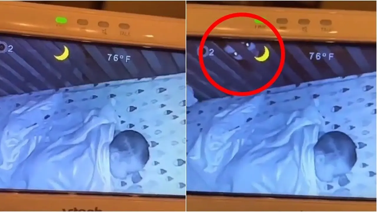 Viral, Sosok Mengerikan di Kamar Bayi Tertangkap Kamera CCTV Ini Bikin Merinding