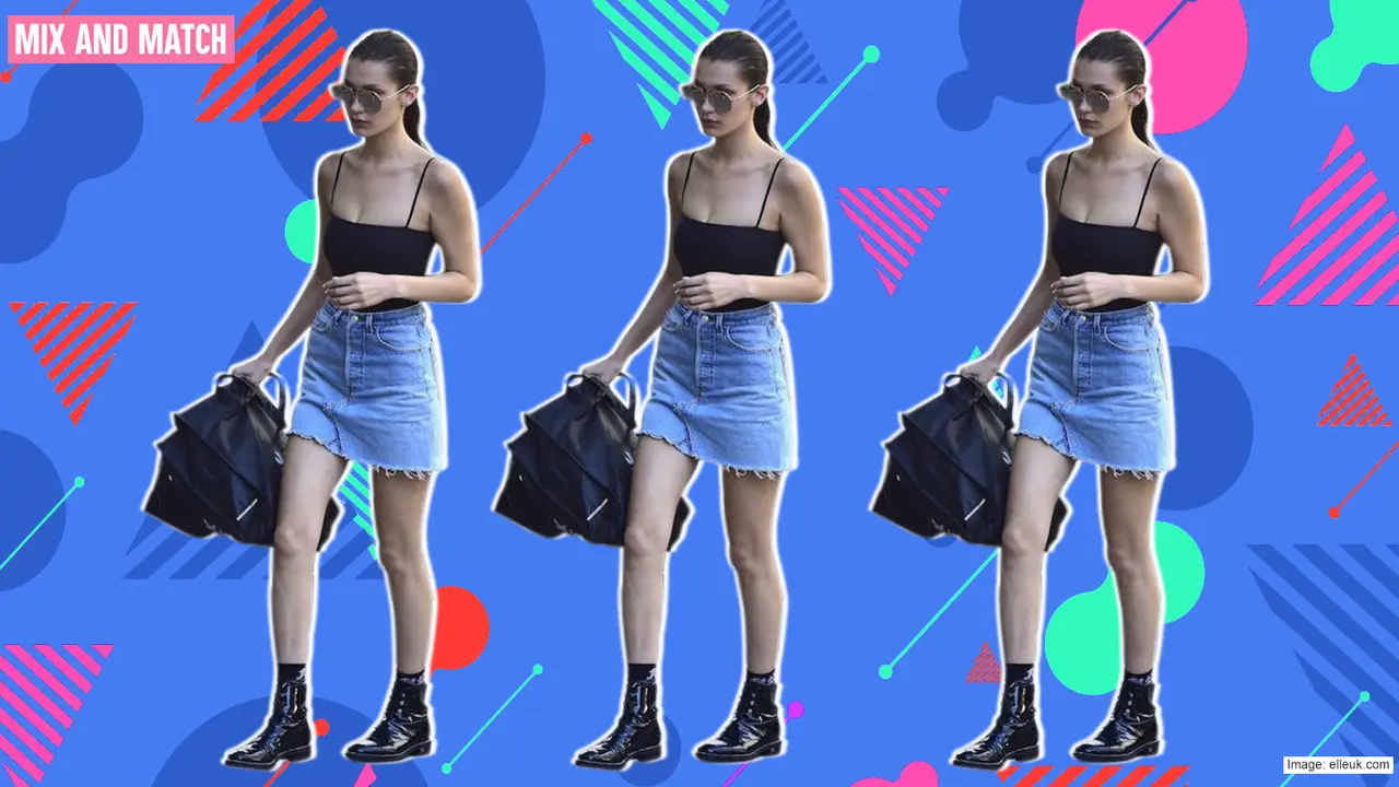 [Bintang] Denim skirt
