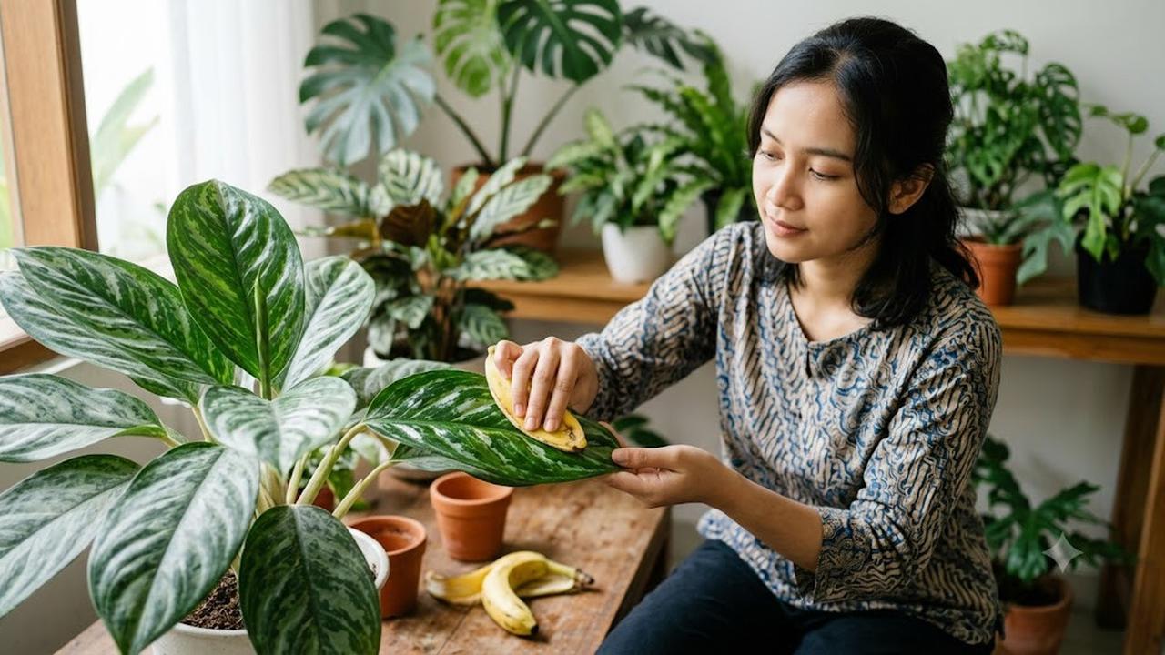 Cara Mengkilapkan Daun Tanaman Hias Secara Alami