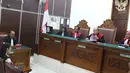 Suasana sidang lanjutan kasus penyalahgunaan narkotika terdakwa Jennifer Dunn di PN Jakarta Selatan, Kamis (7/6). Dalam sidang tersebut, JPU menolak pembelaan terdakwa kasus penyalahgunaan narkotika Jennifer Dunn. (Liputan6.com/Immanuel Antonius)