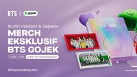 Merchandise Eksklusif kolaborasi Gojek dengan BTS. (Dok: Gojek)
