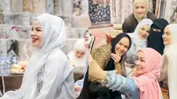 Dinar Candy Tampil berhijab saat ikut Kajian Bareng Umi Pipik (Sumber: Instagram/dinar_candy)