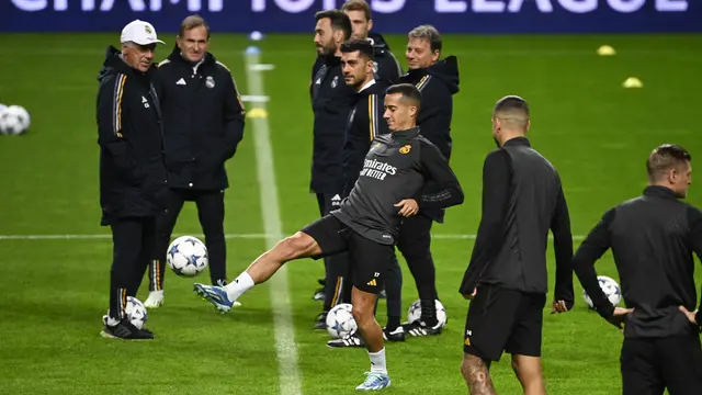 Latihan Braga Vs Real Madrid di Liga Champions