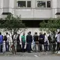 Ribuan pengungsi antre depan gedung German Reception Center (NPR)