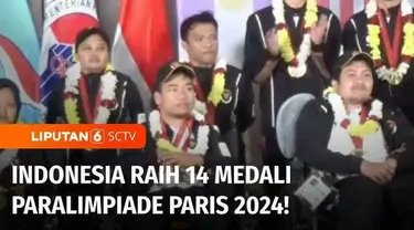 Sejumlah atlet Indonesia yang berlaga di Paralimpiade Paris 2024 tiba di Tanah Air, Selasa sore, usai meraih 14 medali. 14 medali yang dibawa pulang kontingen Indonesia ini jadi yang terbanyak sejak keikutsertaan pada 1976 lalu.