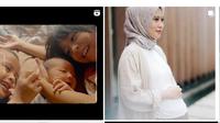 Bintang FTV Pintu Berkah, Jian Batari bahagia dikaruniai anak ketiga (Foto: @sorayaazizah via Instagram @jianbatari)