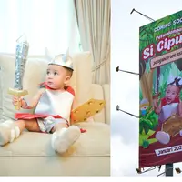 Rayyanza Malik Ahmad atau biasa dikenal Cipung dibuatkan Bilboard