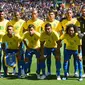 Timnas Brasil merupakan salah satu favorit juara Piala Dunia 2018. (AFP/Oli Scarff)