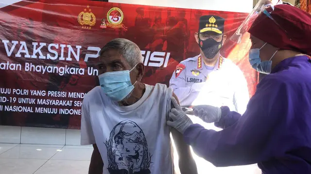 Kejar Target Vaksinasi Covid-19 di Klungkung Bali