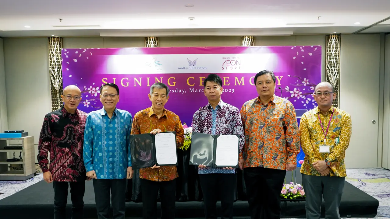 Mall Alam Sutera mengumumkan kemitraan strategis dengan PT AEON Indonesia