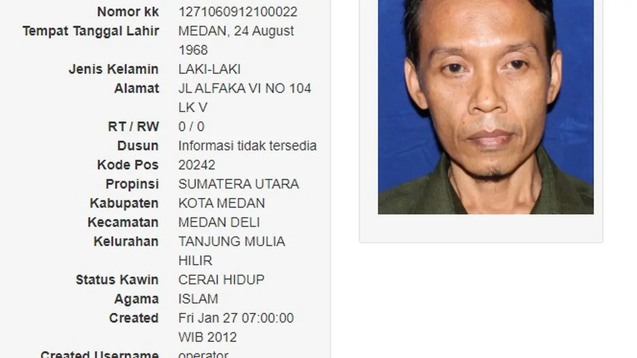 Pelaku penusukan Wiranto
