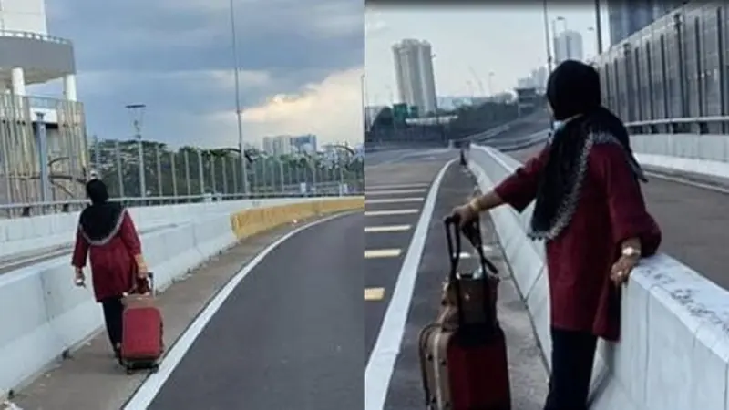 Wanita Ini Rela Berjalan 4 Jam Demi Rawat Suaminya, Bikin Haru