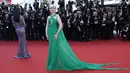 Julia Garner kembali ke Festival Film Cannes untuk pertama kalinya sejak 2013, untuk pemutaran perdana film 'Asteroid City' malam ini di Prancis. (Photo by Joel C Ryan/Invision/AP)