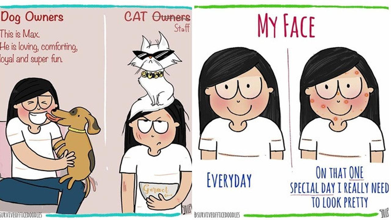 Seniman Ini Buat Ilustrasi Persoalan Sehari-Hari, 8 Hasilnya Sesuai Banget