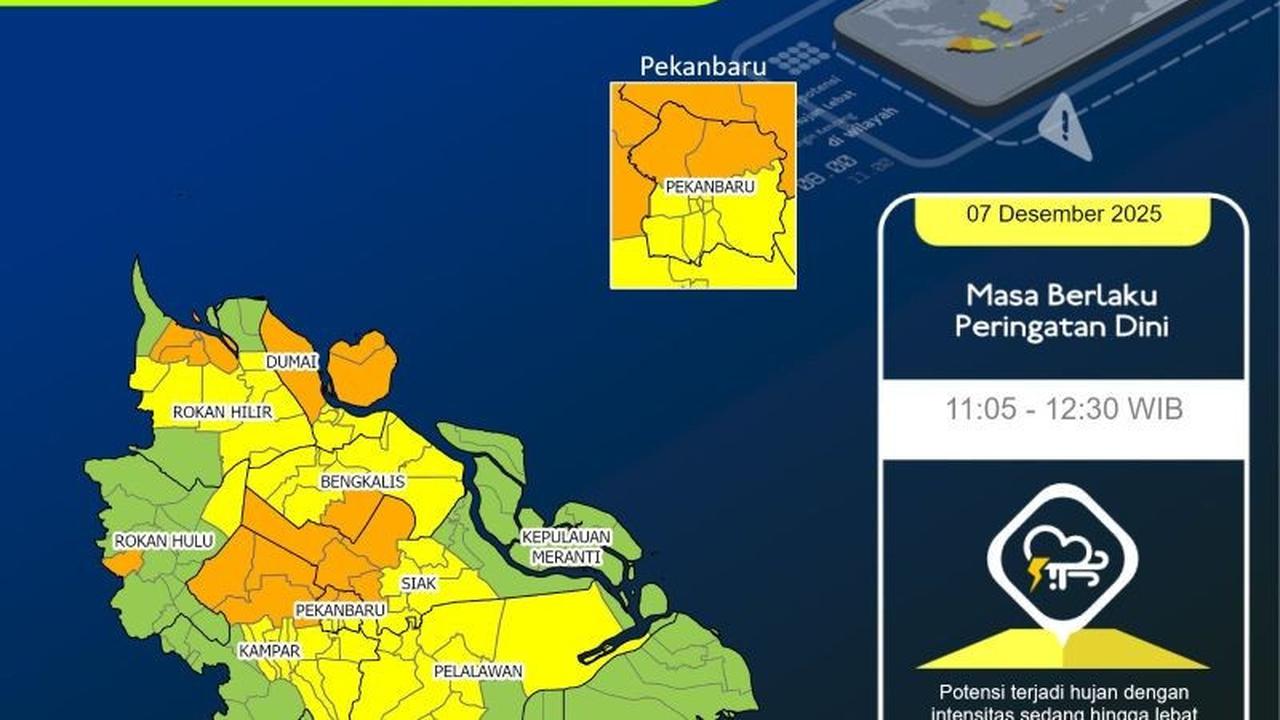 Peringatan Dini Cuaca Riau: Plt Gubernur Surati Bupati/Wali Kota Antisipasi Bencana Hidrometeorologi
