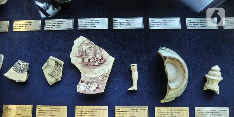 FOTO: Ragam Artefak Ditemukan di Proyek MRT Fase 2A